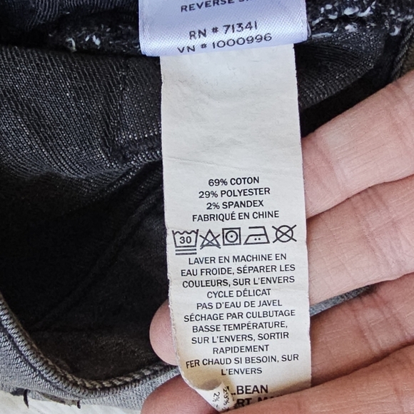 LL Bean Signature Womens Boyfriend Jeans Gray‎ Wash size 10 - Picture 9 of 13